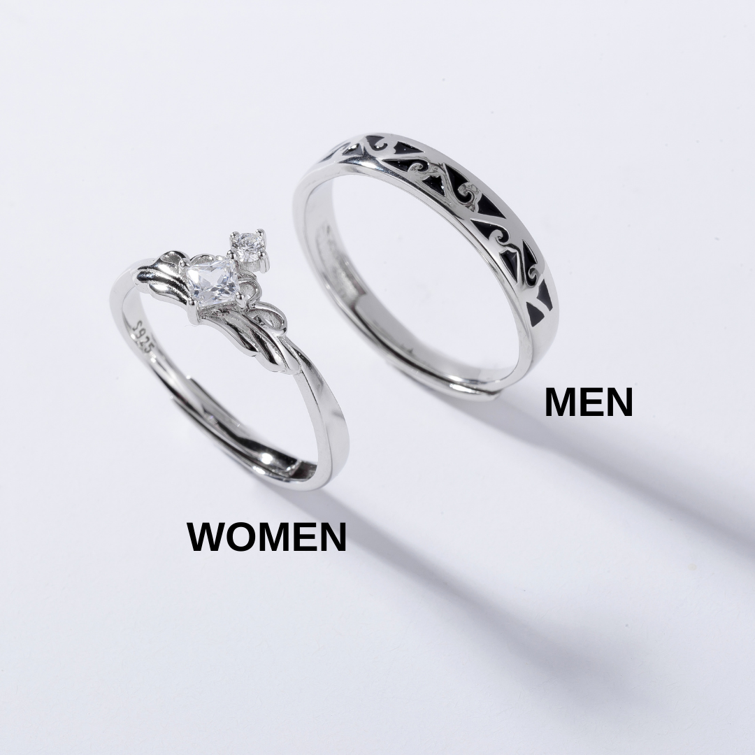 Princess Knight Couple Rings | Couple Rings | AVIJEWELRY