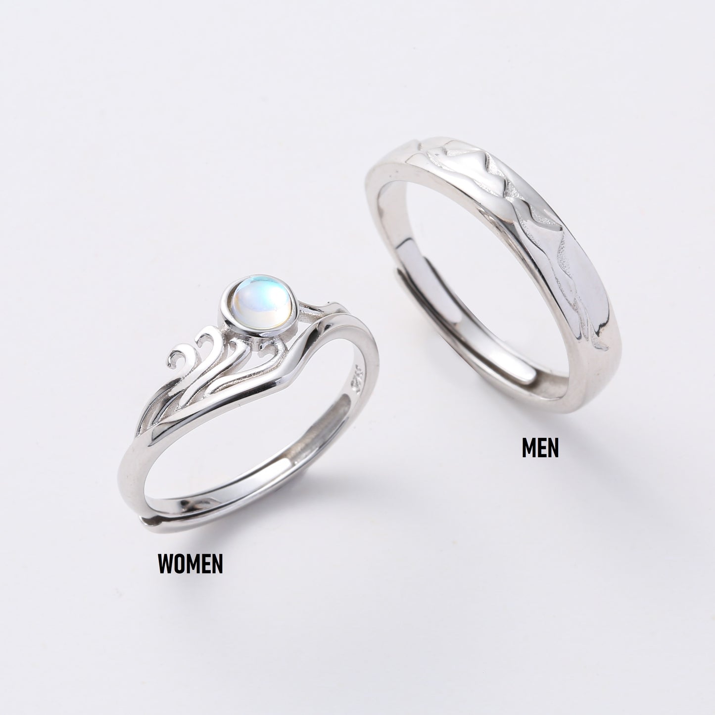 Moonstone Couple Rings | Moonstone Rings | AVIJEWELRY