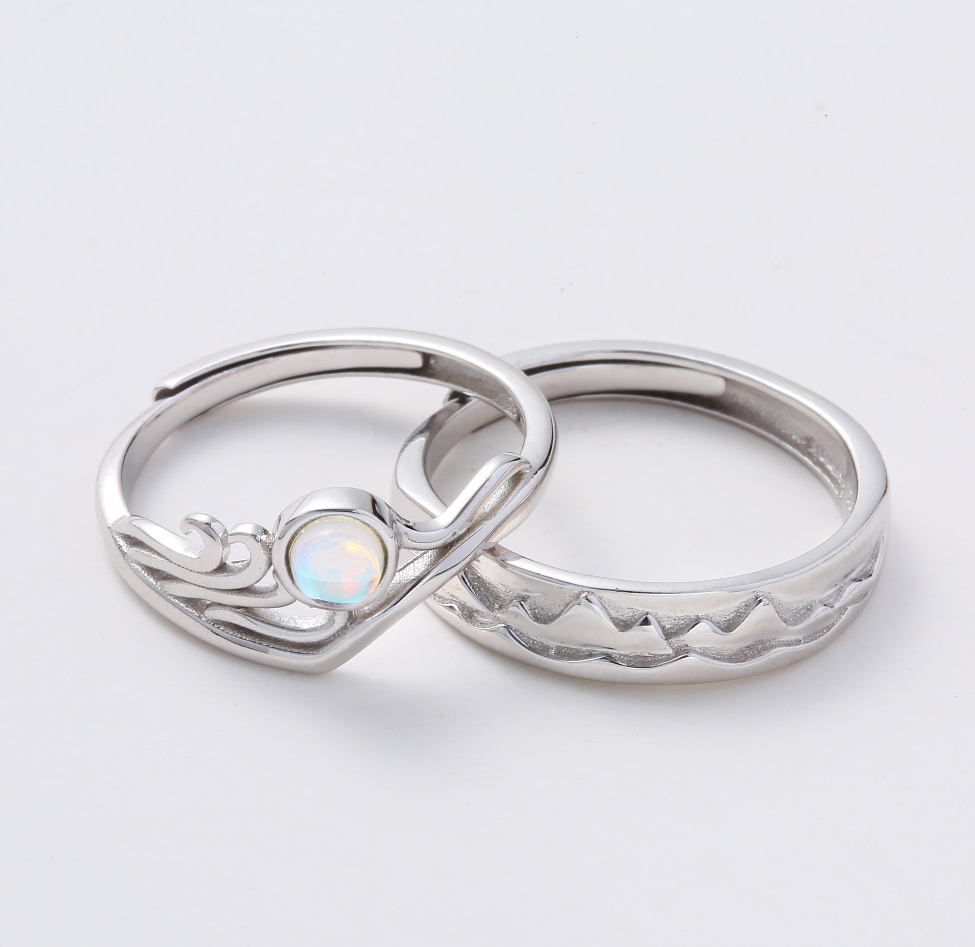 Moonstone Couple Rings | Moonstone Rings | AVIJEWELRY