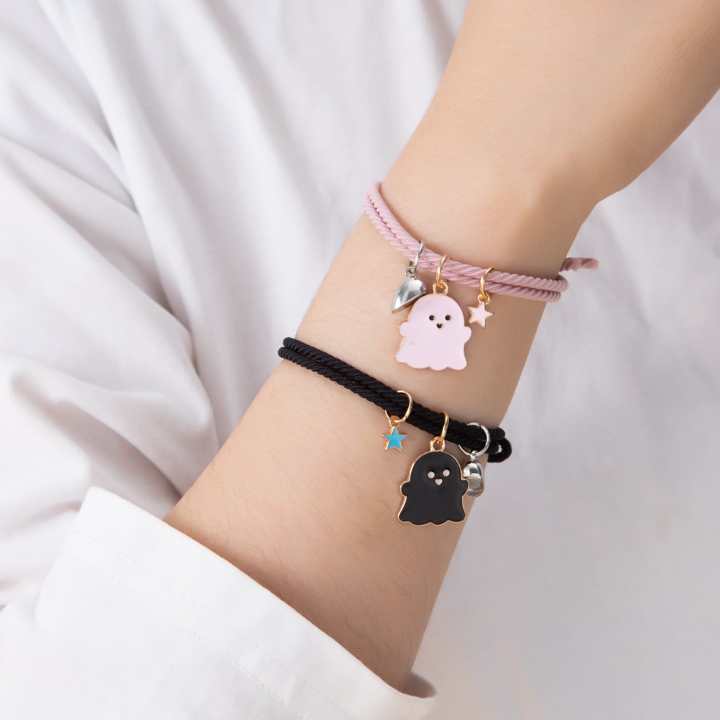 Boo! Halloween Couple Bracelets