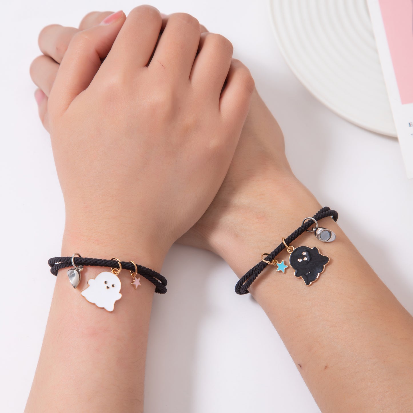 Boo! Halloween Couple Bracelets