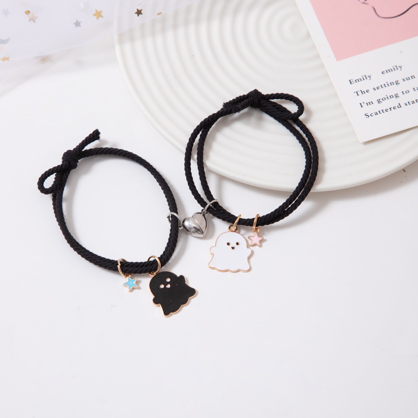 Boo! Halloween Couple Bracelets