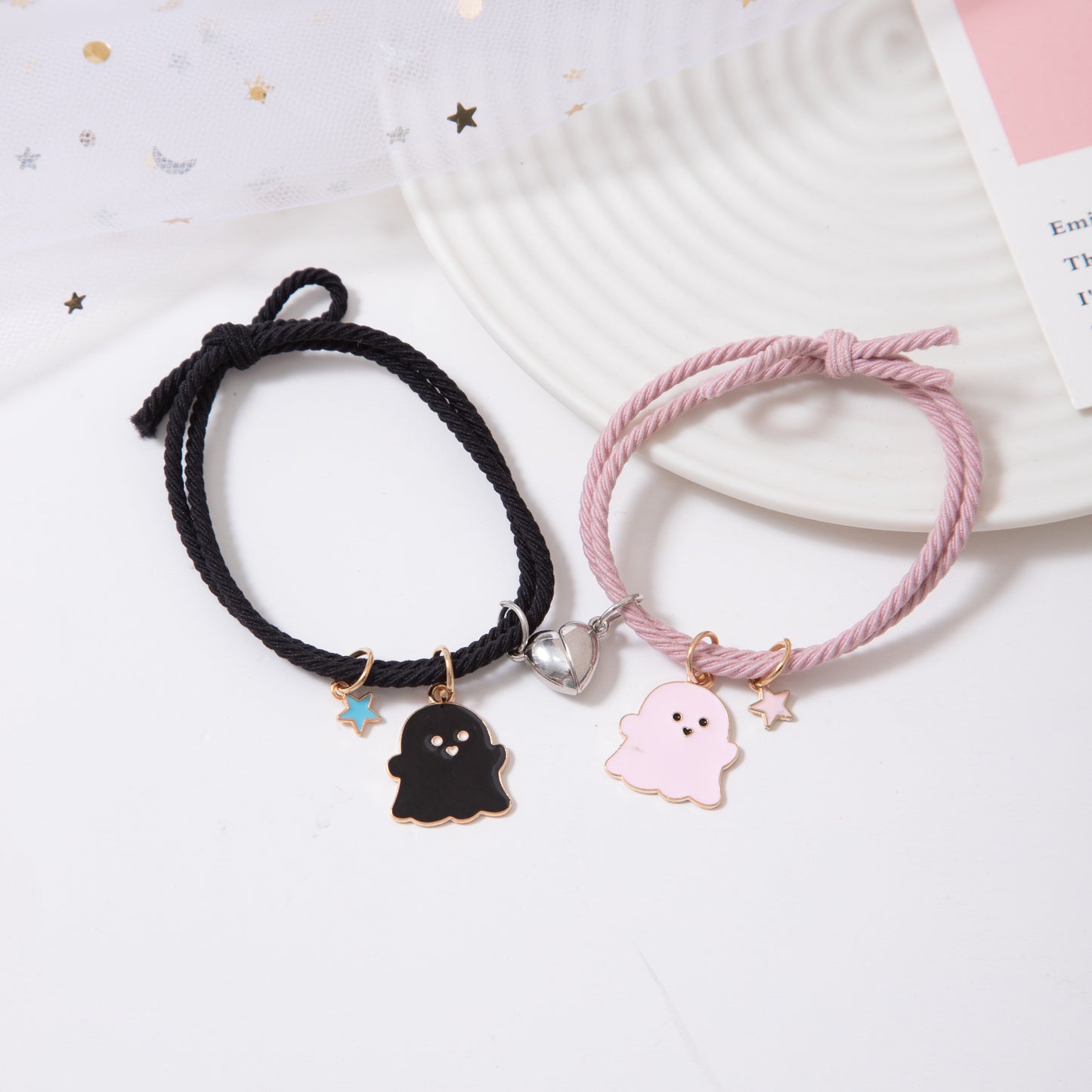 Boo! Halloween Couple Bracelets