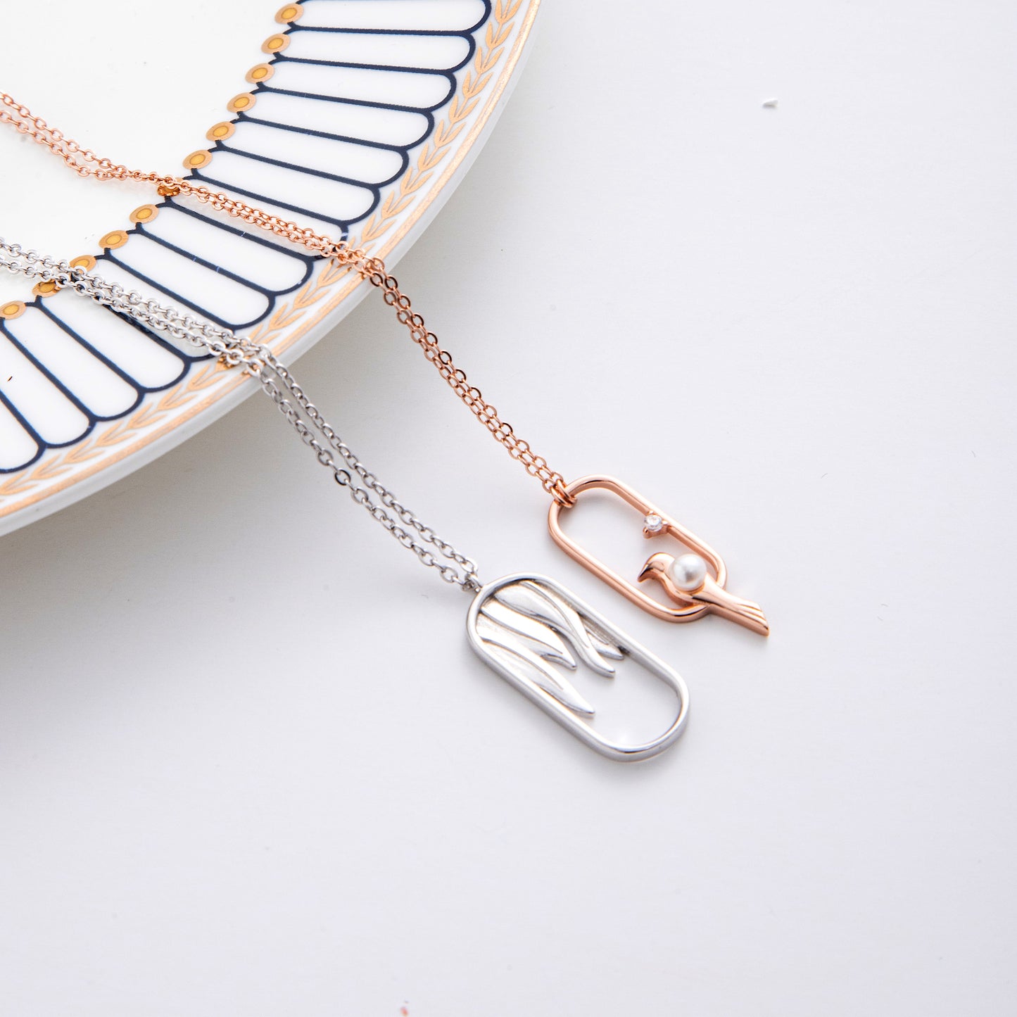 925 Silver Couple Necklaces