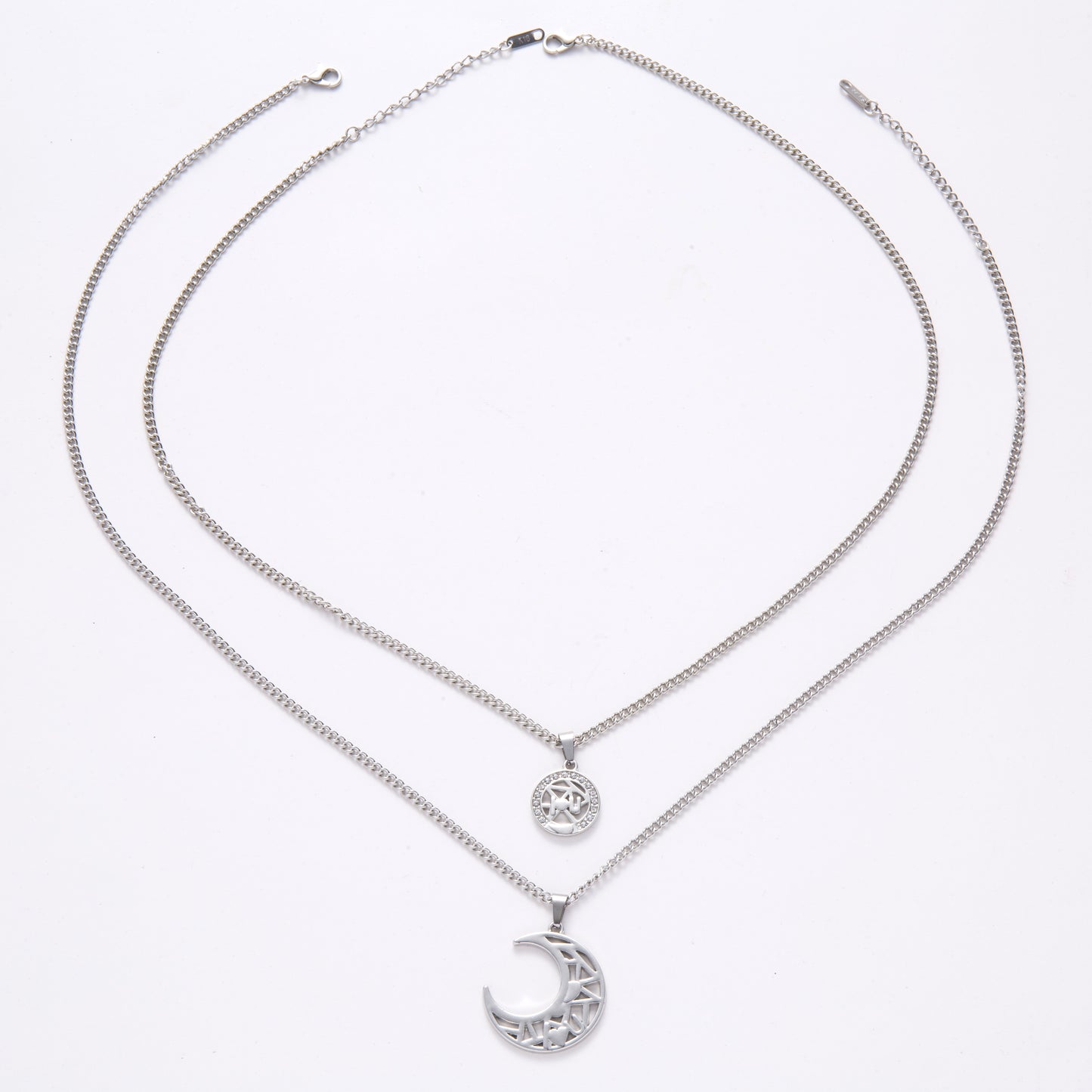 Sun Moon Couple Necklace Set