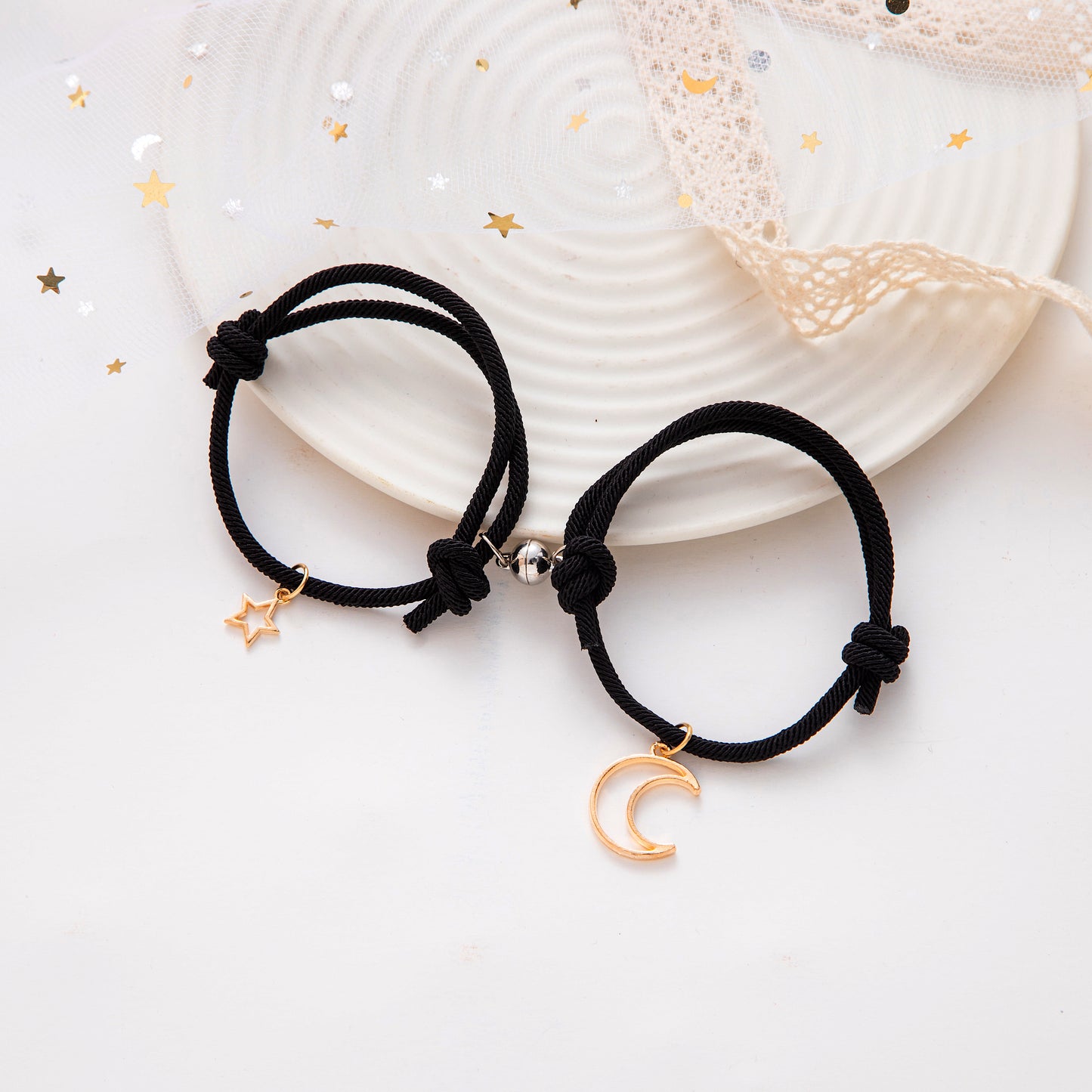 Sun Moon Magnetic Couple Bracelets