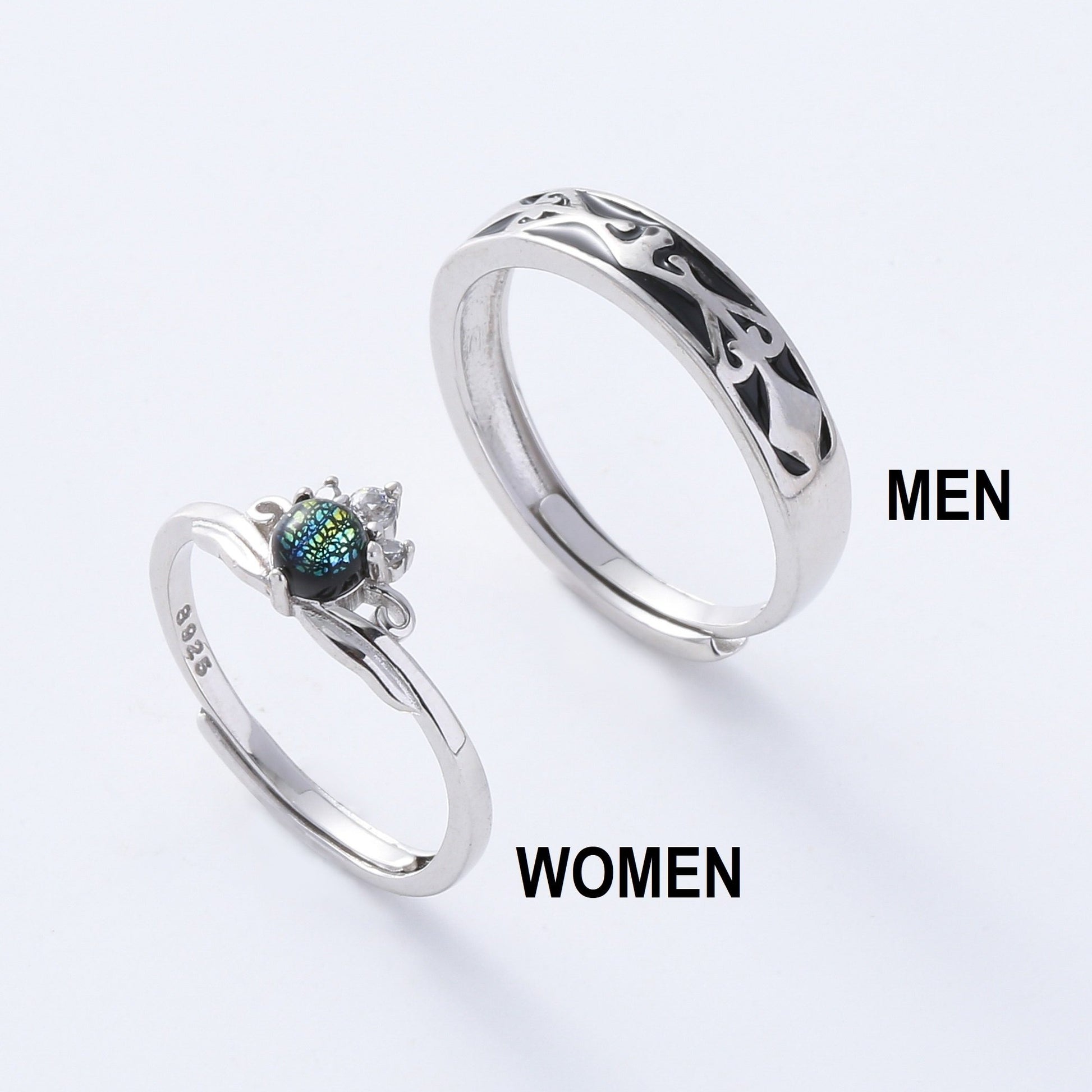 Princess and Knight Couple Rings | knight rings | AVIJEWELRY