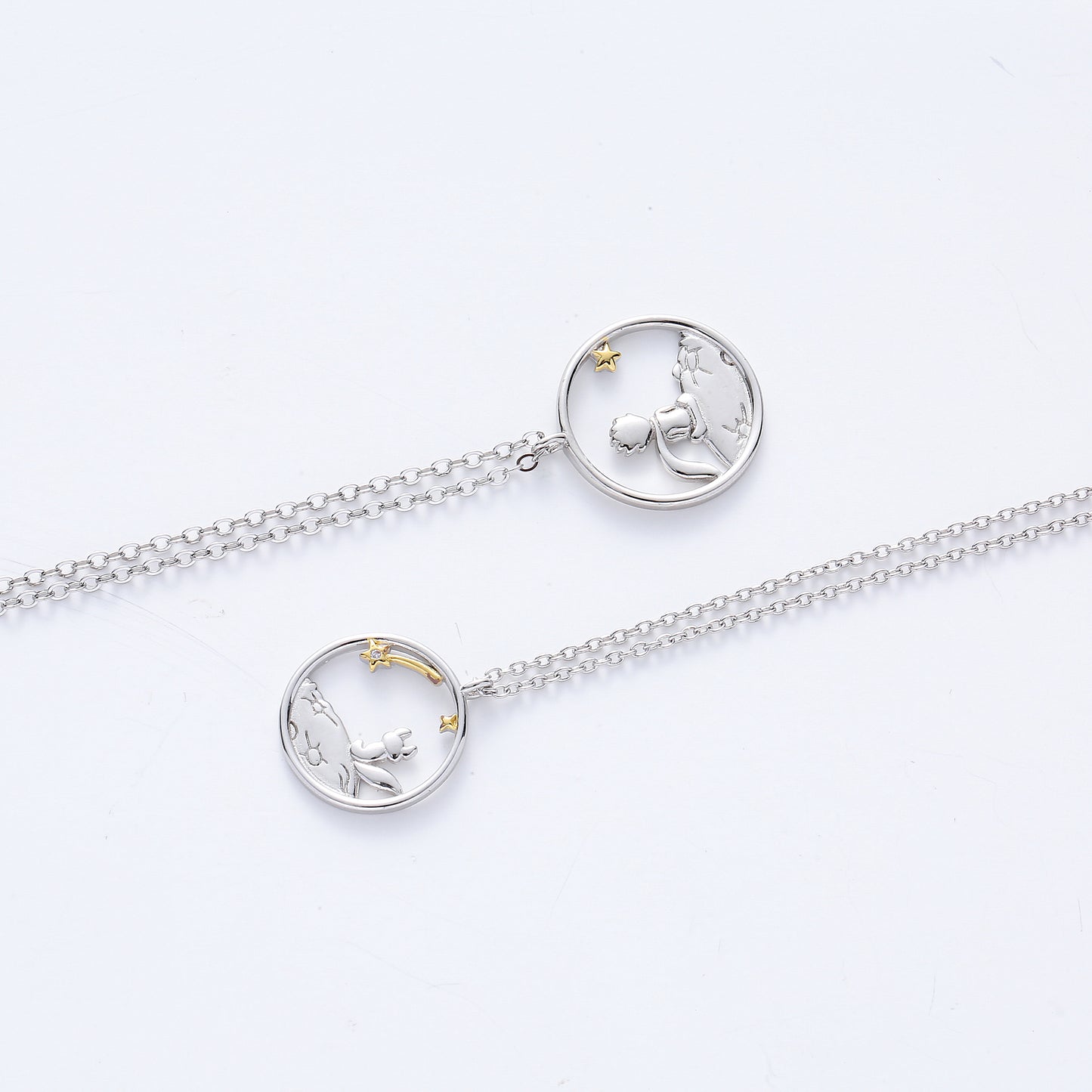 925 Sterling Silver Couple Necklaces